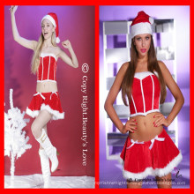 2015 New wholesale christmas costume hot red sexy adult christmas costume